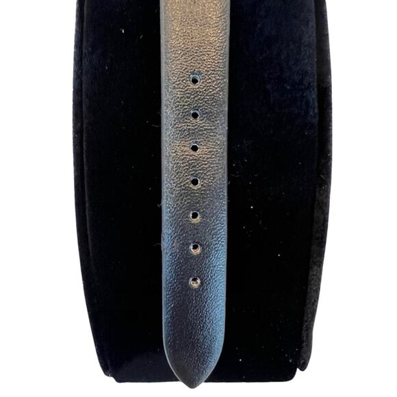 Paris Eiffel Tower Black Buckle Strap Rotating Heart Second Hand Gold Tone Heart - Picture 5 of 8